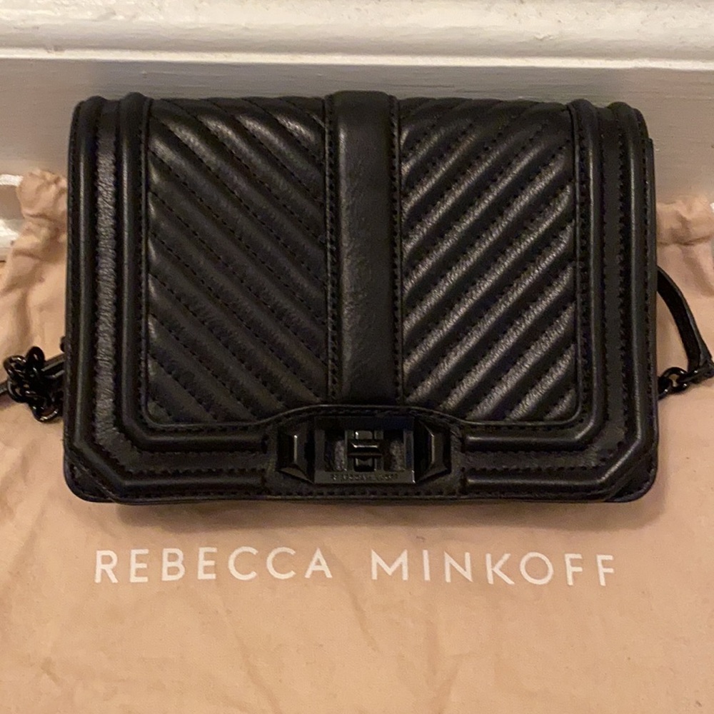 Rebecca Minkoff Chevron Quilted Love Crossbody